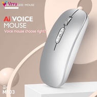 AI  Intelligence Voice Translation Mouse To Text Multi-Language Translation Ultra-Thin Wireless Charging Mouse 『Vrru 』