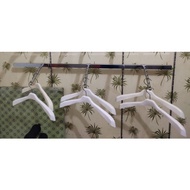 GANTUNGAN 100cm square pipe clothes hanger package + 6 nails flutes 3pcs + 100cm bracket pole 2 piec