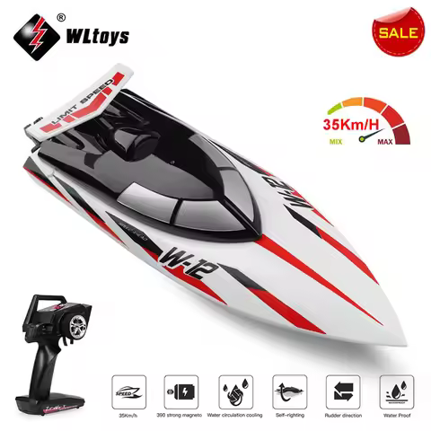WLtoys WL 912-A RC Racing Boat 35KM/H High Speed 2.4GHz Remote Control Toys Capsize Protection Speed
