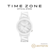 Komono Mono Tag All White | Silicone Strap | Quartz Movement | Men's Watch | Time Zone