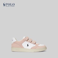 Polo Ralph Lauren รองเท้าผู้หญิง Sneaker-Court Leather &amp; Canvas Sneaker รุ่น WAPSFTW0CT20089 สีขาว