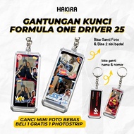 GANTUNGAN [KEYCHAIN F1] KEYCHAIN F1 CUSTOM PHOTO STRIP DRIVER 2025 FORMULA ONE | GANCI FORMULA ONE |