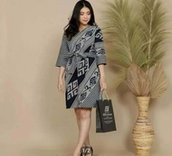 nana dress tenun cassual wanita tenun endek premium