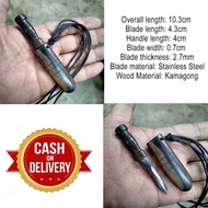 ☎♚┋N-106 Kamagong Necklace Stainless Steel Knife