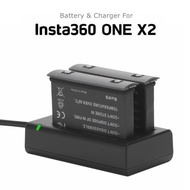 New 1700mAh Baery Pack For Insta360 ONE X2 Rechargeable Lithium Camera Baery Insta 360 X2 Fast Charge Hub essories