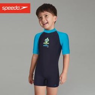 【星月】speedo兒童防曬泳衣50+uv兒童保暖游泳衣速比濤兒童泳衣男童女童