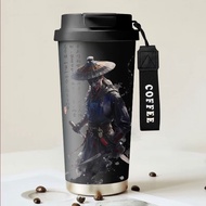 Painting Bad People in the Rivers Lake Seventh Season Thermos Cup Large-Capacity Water Cup Cooler Cu