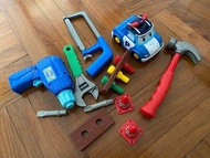 Poli汽車電動組裝玩具(無盒，買自韓國)