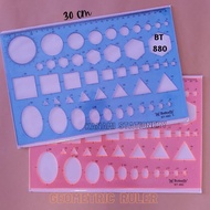 Geometric Shape Ruler Butterfly Template Ruler.