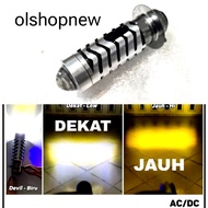 Bohlam Lampu Led Depan Motor Honda Supra X 125 FI Combo 2 Warna Putih Kuning