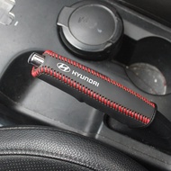 Universal Leather Car Handbrake Hand Brake Cover Protective Case For Hyundai Elantra i10 Grand Stare