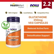 [SG] Now Foods, Glutathione 250 mg / 500 mg, Veg Capsules (Detox Support/Free Radical Neutralizer)