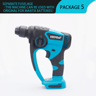 18V Brushless Cordless Rotary Hammer Rechargeable Drill Electric Demolition Hammer Power Impact Drill Adapted To Makita Battery