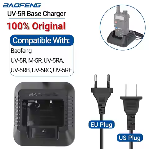 Baofeng UV-5R Desktop Base Battery Charger for Baofeng UV5R UV5RE UV5RA Two Way Radio