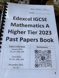 Edexcel IGCSE Mathematics A