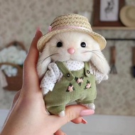 14cm Gardener Peter Rabbit Plush Toy Handmade Cute Doll Teddy Rabbit Stuffed Plushies Toys Home Deco