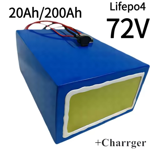 72V 40Ah 20Ah 30Ah 35Ah 50Ah 60Ah 80Ah 100Ah 120Ah 150Ah 200Ah Lifepo4 batería de litio con BMS para