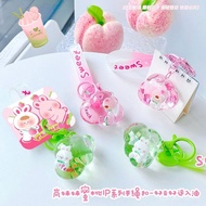 Lan Sister Peach IP Series Good Luck Good Luck Clouds Oil Keychain Backpack Pendant Exquisite Pendan