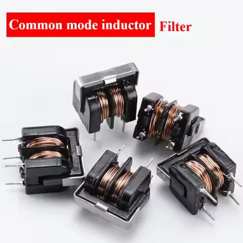 5Pcs/lot UU9.8 UU10.5 Common Mode Choke Inductor 10mH 20mH 30mH 40mH 50mH For Filter Pitch 7*8mm 10X
