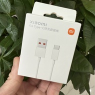 สำหรับ Xiaomi Xiaomi สายไฟ120W 6A ชนิด C ของแท้67W สายชาร์จสายเคเบิลชาร์จโทรศัพท์สายชาร์จเร็วสำหรับ 