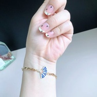 原創藍色小扇子手鏈