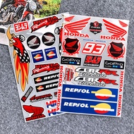 For HONDA CB400 ADV 150 160 350 CB400X CBR250RR CB500X Forza Wave XADV 750 350 Reflective Motorcycle Sticker Honda Wings Logo Emblem Decal Motor Bike Accessories Stickers