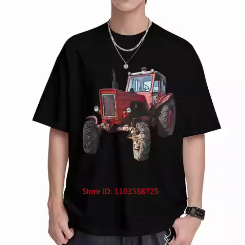 Belarus Tractor MTS 50 Short Sleeve Tee 100% Cotton T-Shirt