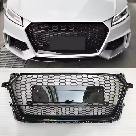 FOR AUDI TT TTS Mk3 FV/8S 2015 2016 2017 2018 HONEYCOMB SPORT MESH TTRS STYLE HEX GRILLE GRILL BLACK