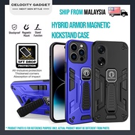 OPPO A95 A93 A92 A77s A74 A57 A54 A17 A17k A16 A16s A15 A15s Hybrid Armor Magnetic Kickstand Case