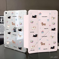 iPad Protective Cases. [3+Y With Pen Slot] Case Air65 Hard Shell Anti-Bending pro Acrylic MINI Carto