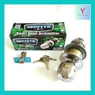 Yulit_ Handle Slot Kunci Pintu Kamar Mandi Bulat Stainless Steel Arnetta Wilz Xptool _