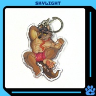 Furry Mr.WOLF - The Bad Guys - Mica Plastic 6cm Keychain