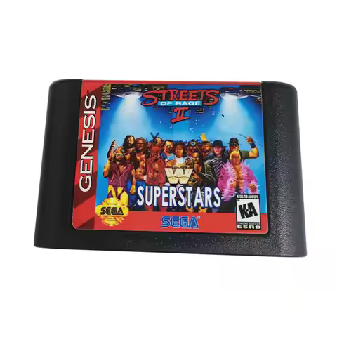 Street of Rage 2 WWF SUPERSTARS16 Bit MD Game Card For Sega Mega Drive For and for Original Console