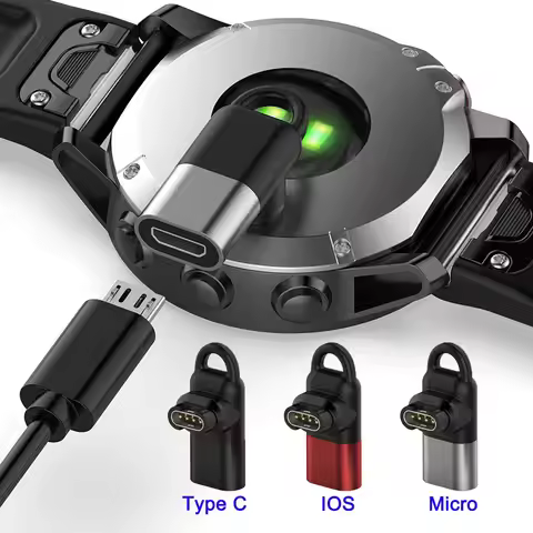Connector Charger for Garmin Fenix 8 43mm 47mm 51mm Micro USB/ IOS/ Type C Charging Adapter for Inst