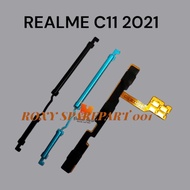 TOMBOL REALME C11 2021 OUTER BUTTON + FLEXIBLE ON OFF VOLUME TRIMMING FULLSET LCD REALME C11