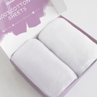 100% Cadar Katil Bayi Kapas Sesuai untuk Katil Bayi MamaRoo 4moms, 2 Pek, Cadar Katil Bayi Ultra Lem