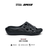 Speed - Luxe Black - Men's Anti-Slip Slide Sandals, Full Eva Phylon Slipper Daily Sport Material