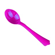 UNGU 1 DOZEN LONG PLASTIC SPOONS PURPLE PLASTIC SPOONS HAJATAN TABLE SPOONS ICE SPOONS