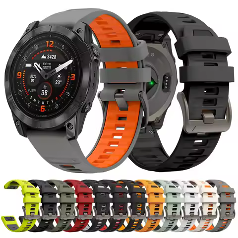 QuickFit 26mm 22mm Watch Strap For Garmin Epix Pro 51 47mm/Epix Gen2/Enduro 3/Descent Mk3i Mk2i/MARQ