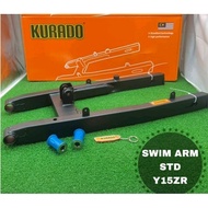 Y15ZR SWING ARM STD +1 +2 +3 INCI KURADO TAMBAH 2INCI FREE POLLY BUSH Y15 Y15Z Y16 Y16Z Y16ZR YAMAHA