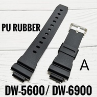 High quality (16MM) suitable for Casio bracelet strap 5600/6900/9052 (black)
