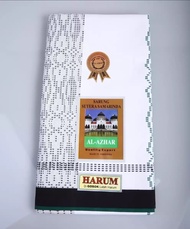 Aneka Sarung Dewasa Sarung Sutera Samarinda Al-Azhar Harum Putih 01 DLR