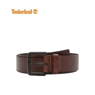 Timberland Men's 38mm Logo Buckle Belt Brown