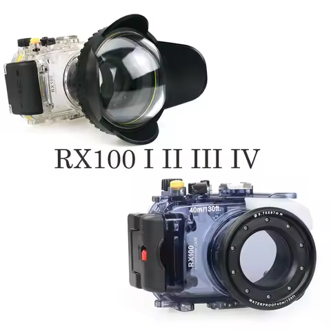 40m/130ft Waterproof Case for Sony RX100 Mark I II III IV DSC-RX100 M1 M2 M3 M4 underwater camera ho