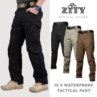 ZITY Multi-Pocket Tactical Pants for Men IX9 Quick-Drying Waterproof Sweat-Absorbent Training Clothe