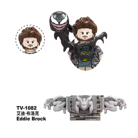 2025 NEW Bricks Eddie-Brock Venom For Toys Gifts TV1079 TV1080 TV1081 TV1094 Minifigures Children Bu