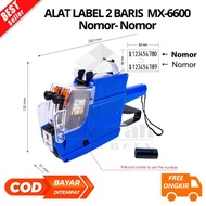 MESIN (SLP) PAY ON DELIVERY Joyko Price Label Tool 2 Rows 10 digits / Tag Price Labeller 2 Line MX 6
