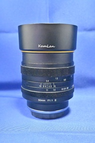 Kamlan 50mm F1.1 II For Fujifilm 二代 全手動鏡 大光圈 人像鏡 等效75mm  Xpro XT5 XT30 XE4