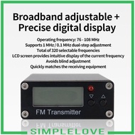 [Simple] 0.5W FM Transmitter with 2000M Distance, Frequency Modulation Emitter for Supermarket Event