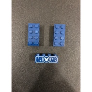 Lego Parts - 3001pb198 - Dark Blue, Brick 2 x 4